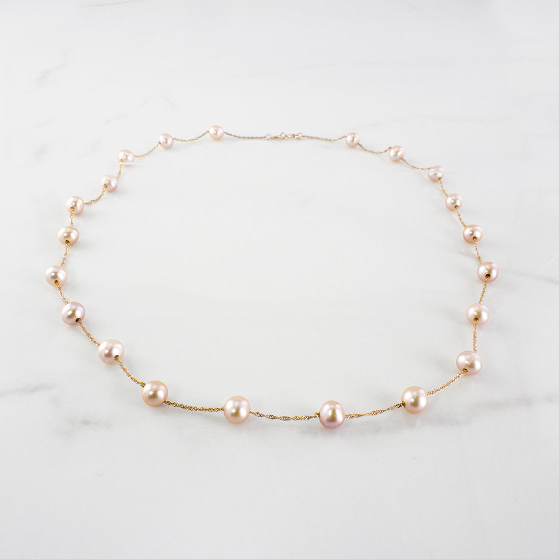 'EFFY' Pearl Bracelet & Necklace Set |