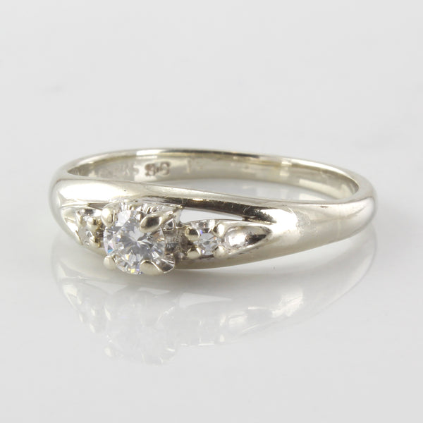 Three Stone Diamond Ring | 0.20ctw | SZ 6 |