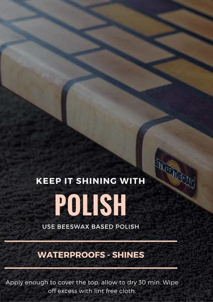 why do you polish a wood cutting board?