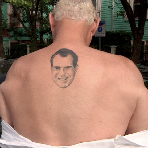 Roger Stone Nixon Back Tattoo