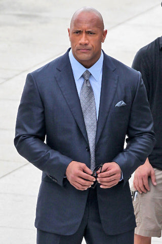 Dwayne "The Rock" Johnson suit collar issue