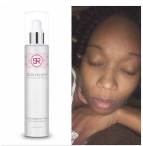 customer before and after picture anti-aging cleanser