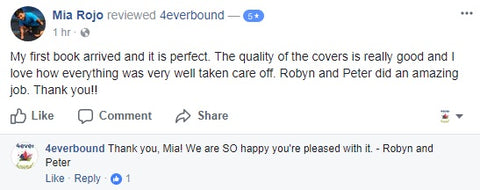 5 Star Facebook Review for 4everBound