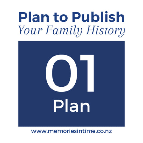 01 Plan - Plan to Publish - Your Family History