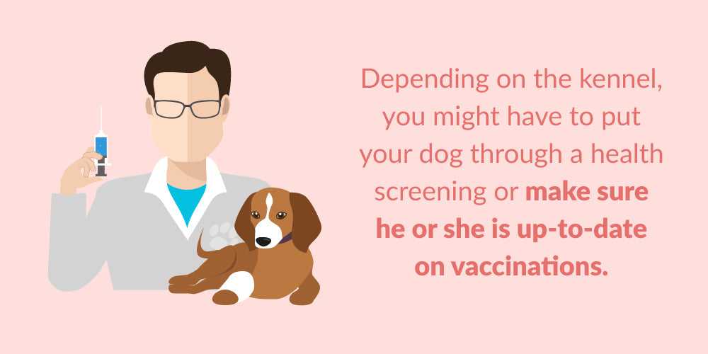 make sure your dog is up-to-date on vaccinations