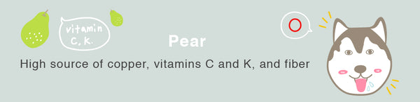 pear dog healthy toxic food fruits