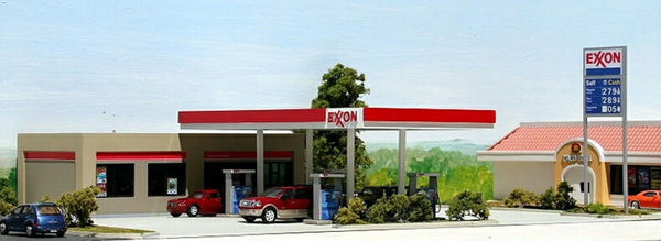 SHELL SERVICE STATION Building KIT 280x175x70mm HO 1/87 scale by SUMMIT SH-001