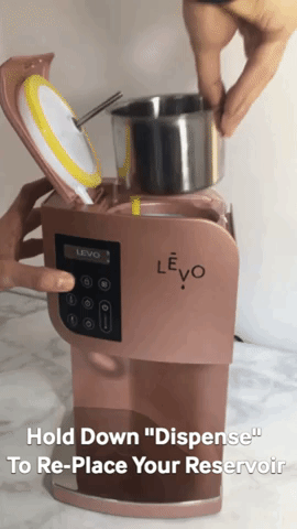 Hold down "dispense" on your LEVO to remove your reservoir
