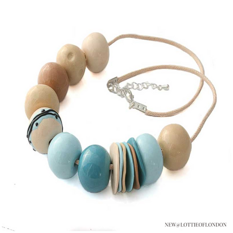 New Statement bead necklace for women at Lottie Of London Jewellery