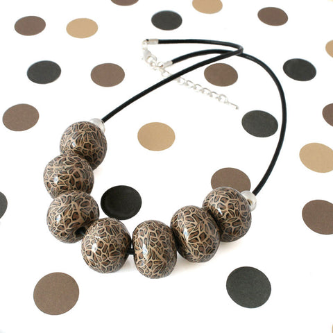 New leopard print statement necklace at Lottie of London Jewellery