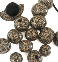 Leopard print beads and jewellery at Lottie of London