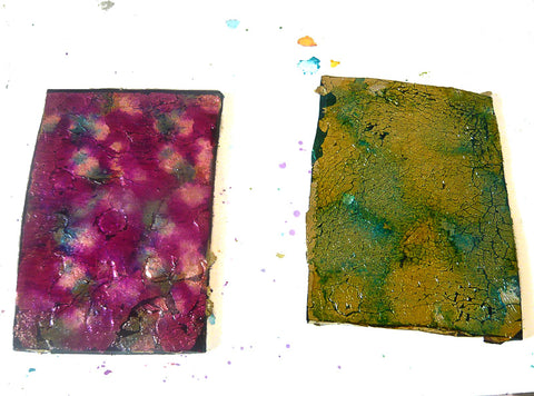 Alcohol ink polymer clay sheets | Throw back Thursday
