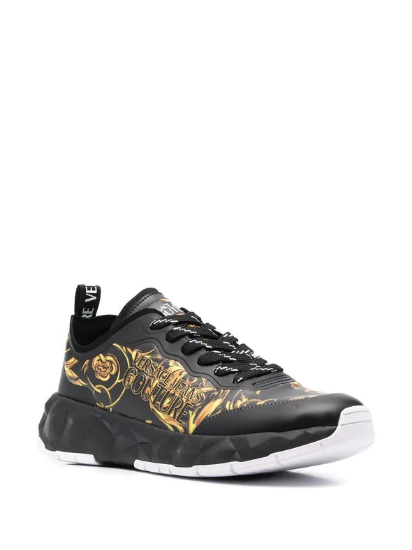 VERSACE JEANS BLACK SNEAKERS