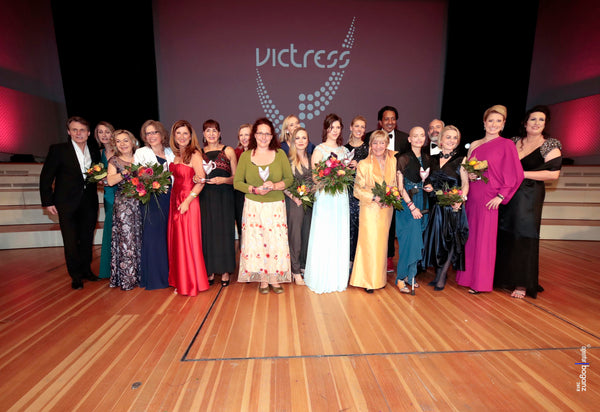 The winners and laudators of the Victress Awards 2018.