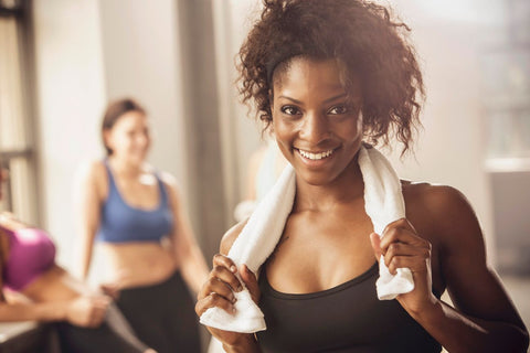 don't touch natural hair after exercise