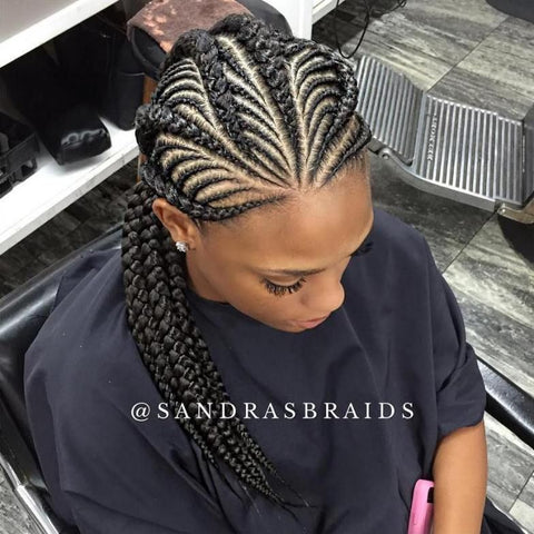 intricate cornrows