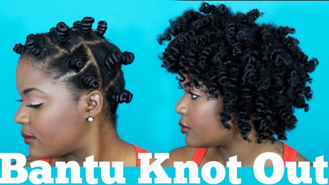 bantu knot out for stretched hair