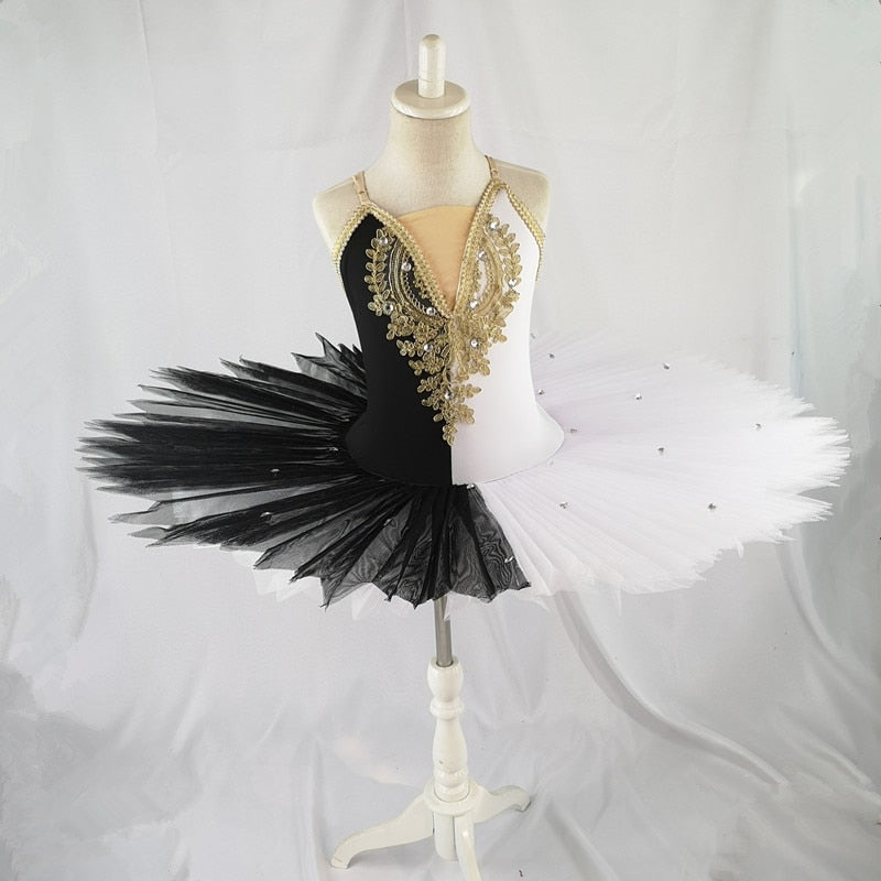 black and white tutu costume