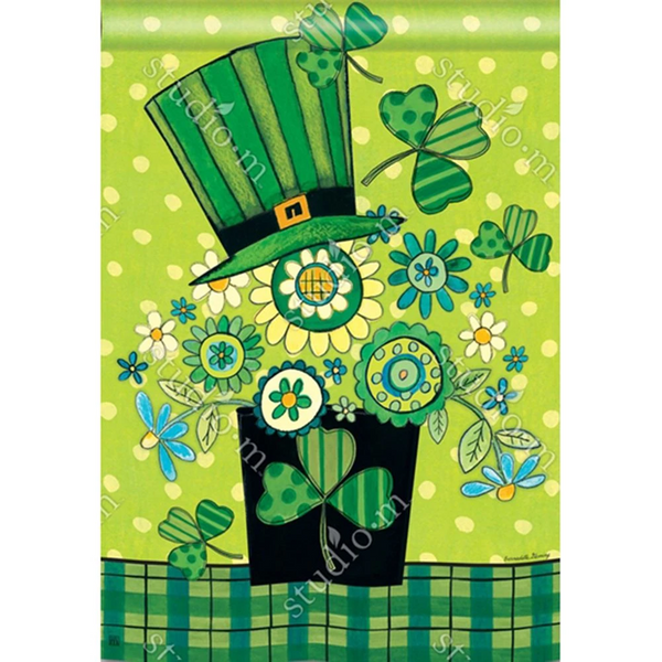 Blooming Irish Double Sided House Flag