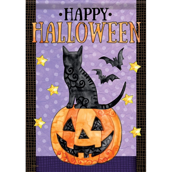 Spooky Cat Halloween Flag