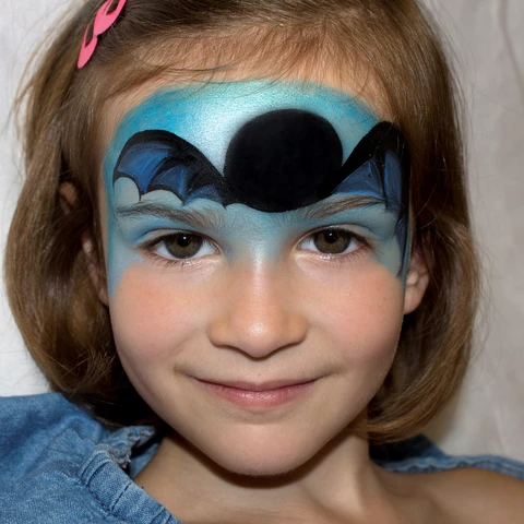 Bat Face Paint Design