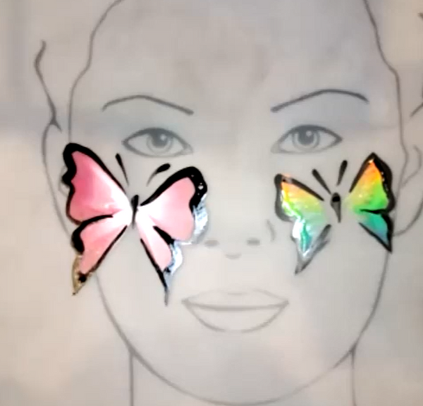Butterfly Face Paint Design