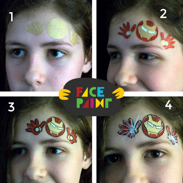 How to Face Paint Iron Man