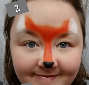 Fox Face Paint Design