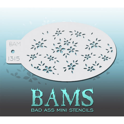 Bad Ass Mini Stencils - BAM 1315 - Little Flowers