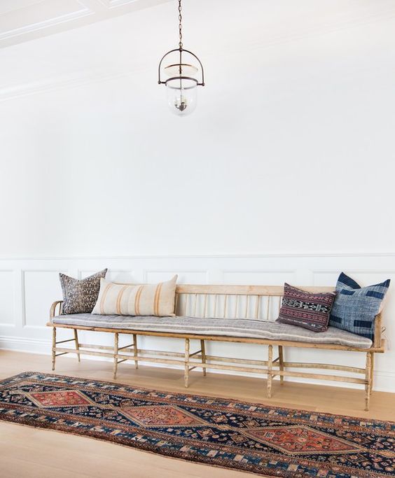 Entryway Bench With Pillows