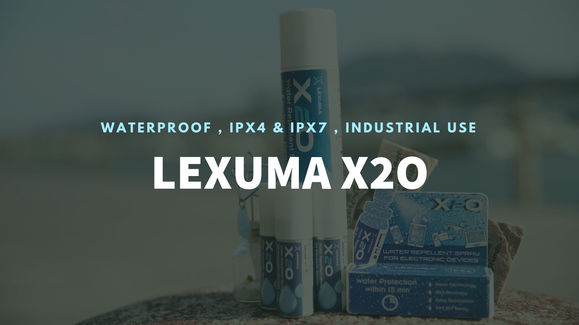 Lexuma 辣數碼防水鍍膜噴霧 X20 Water Repellent Spray with IPX4 and IPX7 water protection