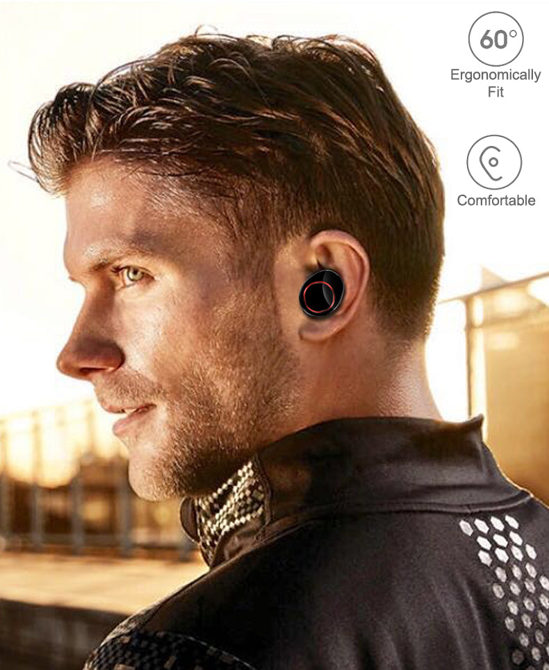 Lexuma true wireless sweat proof Bluetooth 5.0 earbuds true wireless stereo earbuds Xbud-Z Bluetooth earphones in-ear earphones ergonomically fit design