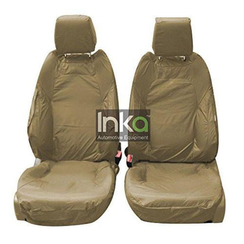 Range Rover Evoque 5 Door Tailored Waterproof Front Set Seat Covers 2011-2015 Heavy Duty Right Hand Drive Beige- INK-WSC-3587