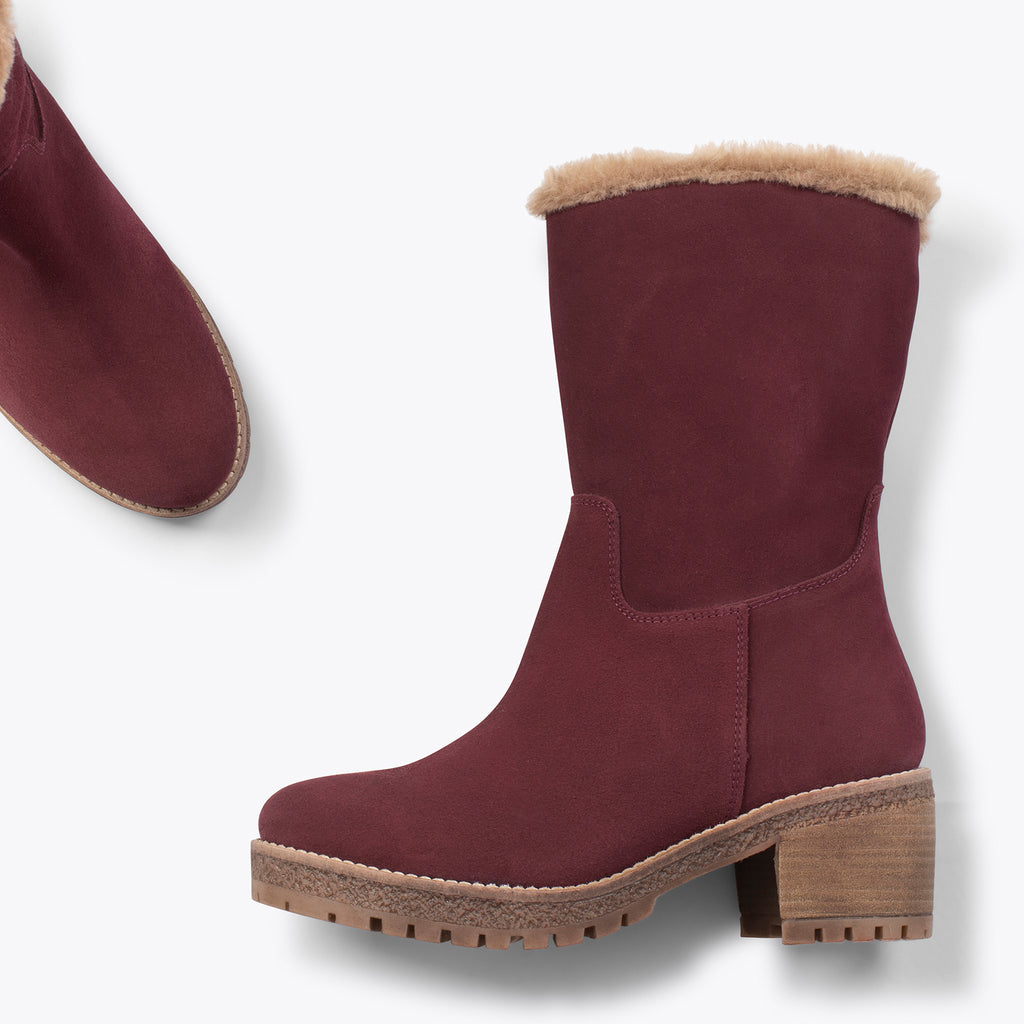 POLAR – Botas hidrófugas de mujer BURDEOS – miMaO