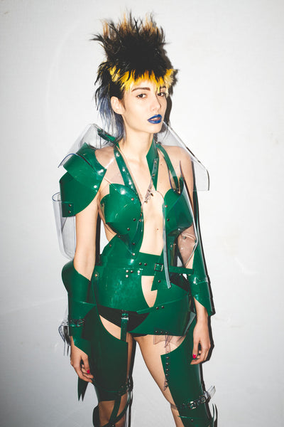 Jivomir Domoustchiev backstage green and clear