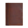 Large Leather Composition Cover - Saddle / Machine Sewn