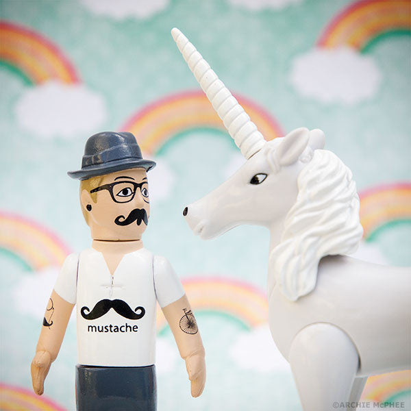 Avenging Unicorn with hipster