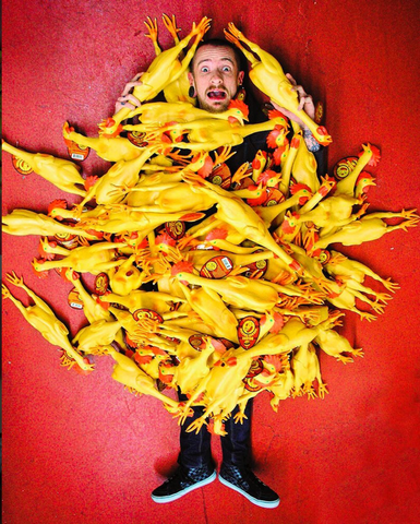 Overwhelmed by Rubber Chickens