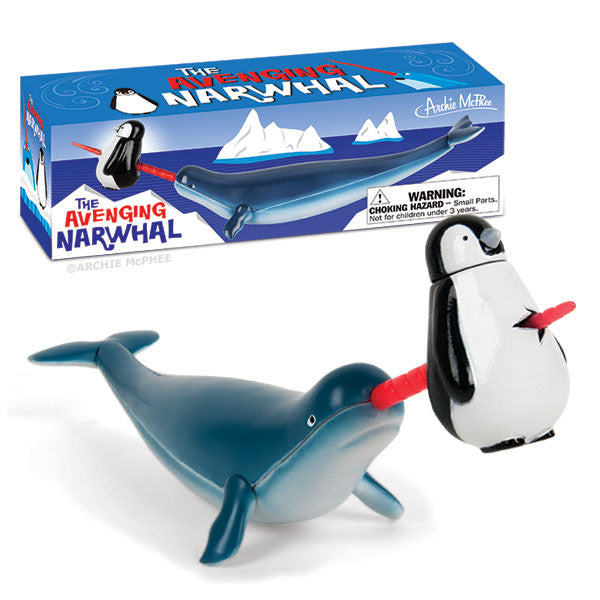 Avenging Narwhal with horn through penguin
