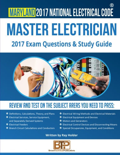 Maryland 2017 Master Electrician Exam Questions And Study Guide Vocational Study Prep