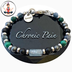 Chronic Pain Relief Healing Crystal Reiki Gemstone Strength Bracelet - Spiritual diva Jewelry