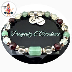 PROSPERITY ABUNDANCE Healing Crystal Reiki Angel Gemstone Bracelet - Spiritual Diva Jewelry