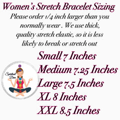 Spiritual Diva Women's Stretch Bracelet Sizing