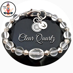 Clear Quartz Healing Crystal Reiki Angel Adjustable Gemstone Bracelet - Spiritual Diva 