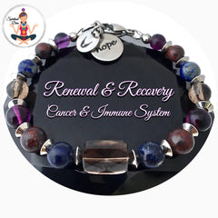 Cancer Immune System Recovery Healing Crystal Reiki Angel Bracelet - Spiritual Diva Jewelry