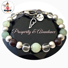 prosperity abundance healing crystal reiki adjustable gemstone reiki bracelet - Spiritual Diva Jewelry