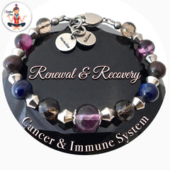 Cancer Immune System Recovery Healing Crystal Reiki Gemstone Believe Miracles Bracelet - Spiritual Diva Jewelry