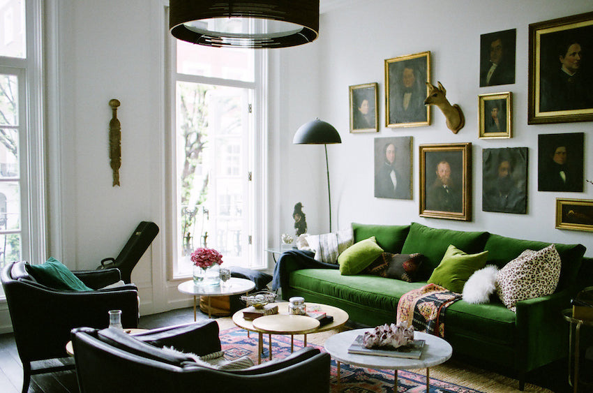 living room in Heather's Victorian Notting Hill flat