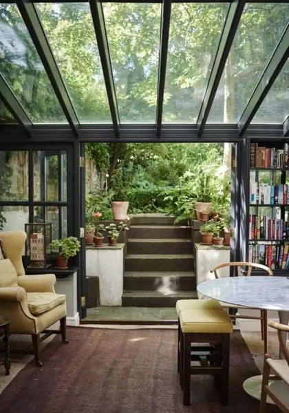 sun drenched conservatory 
