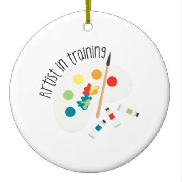 Artist In Training Ceramic Ornament